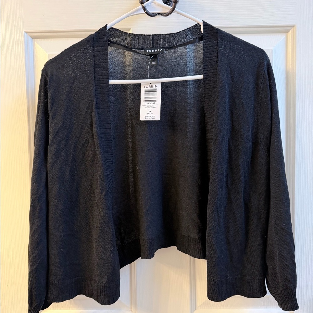 TORRID Women's Black Shrug Sweater
